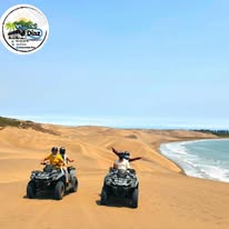 Aventura en playa con vehículos todo terreno